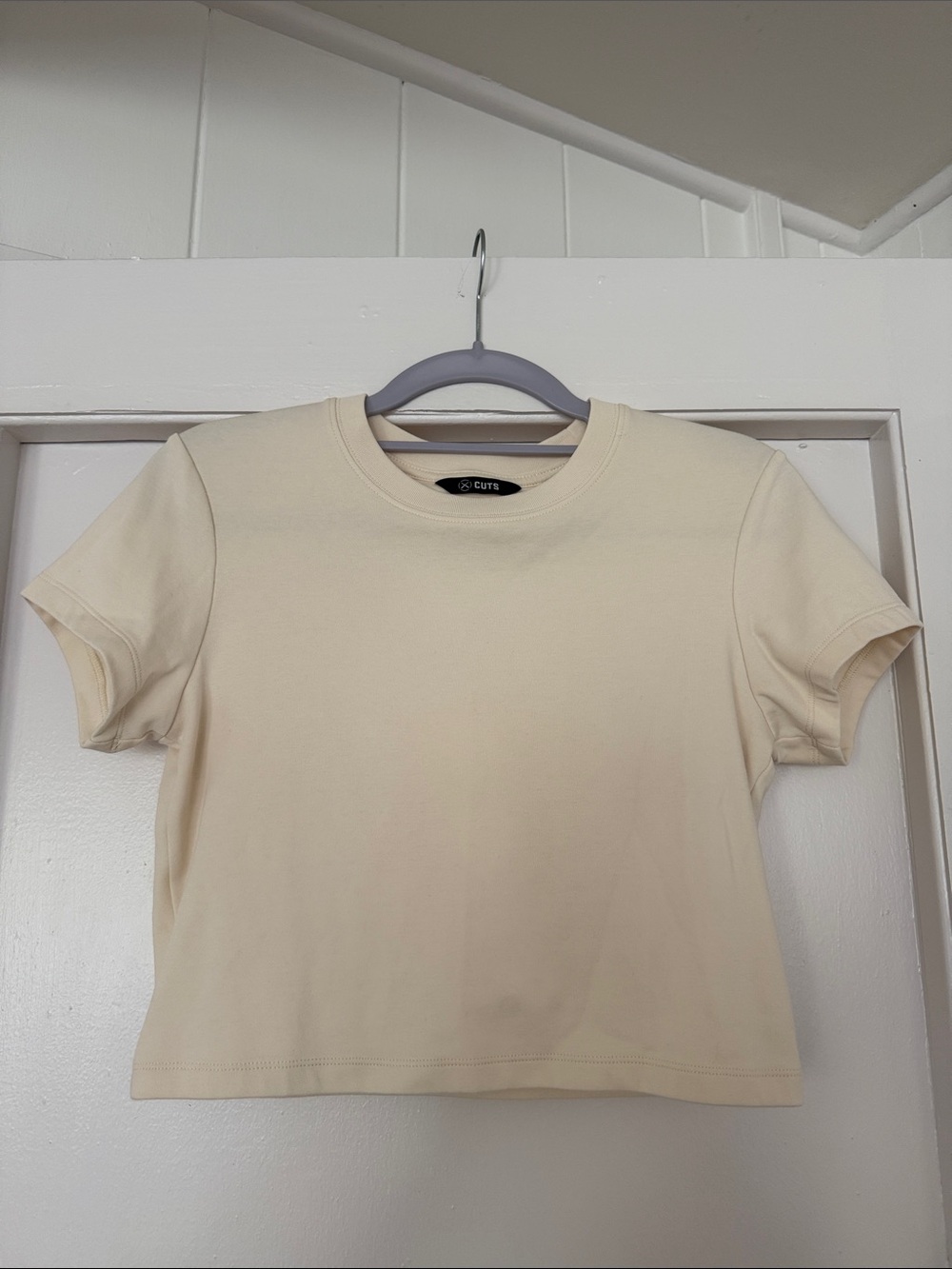 Cuts almost Friday tee cropped